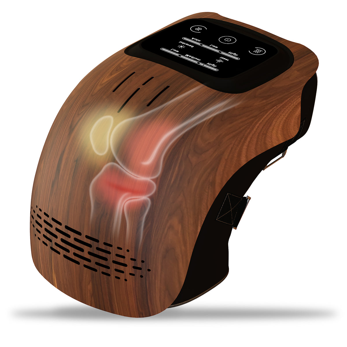 Kneading Heated Knee Massager - Rechargeable Infrared & Vibration Knee Therapy