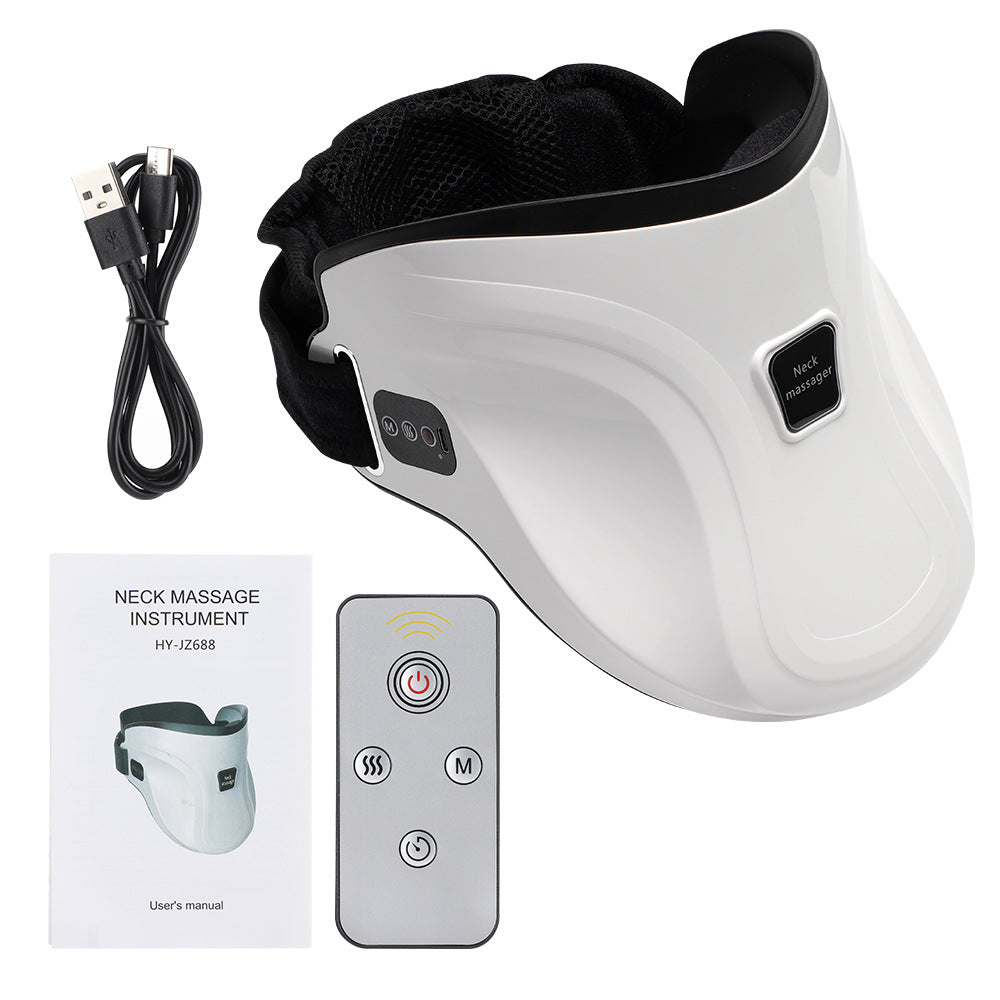 Heated Neck Traction Massager - Air Pressure Cervical Stretcher with Kneading