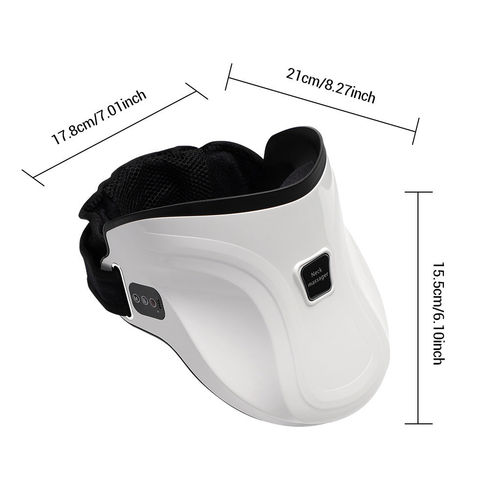 Heated Neck Traction Massager - Air Pressure Cervical Stretcher with Kneading
