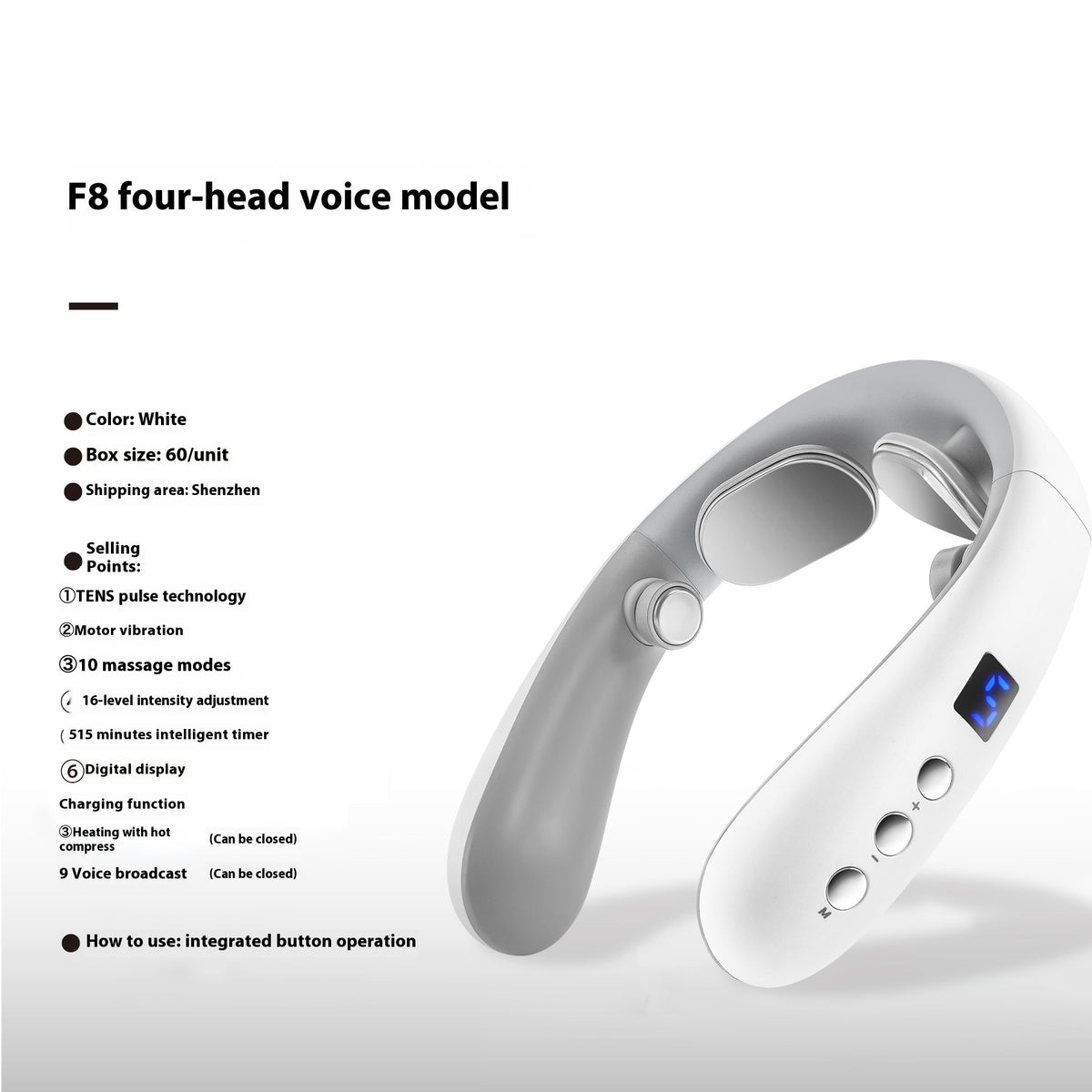 Smart Neck Massager with Heat