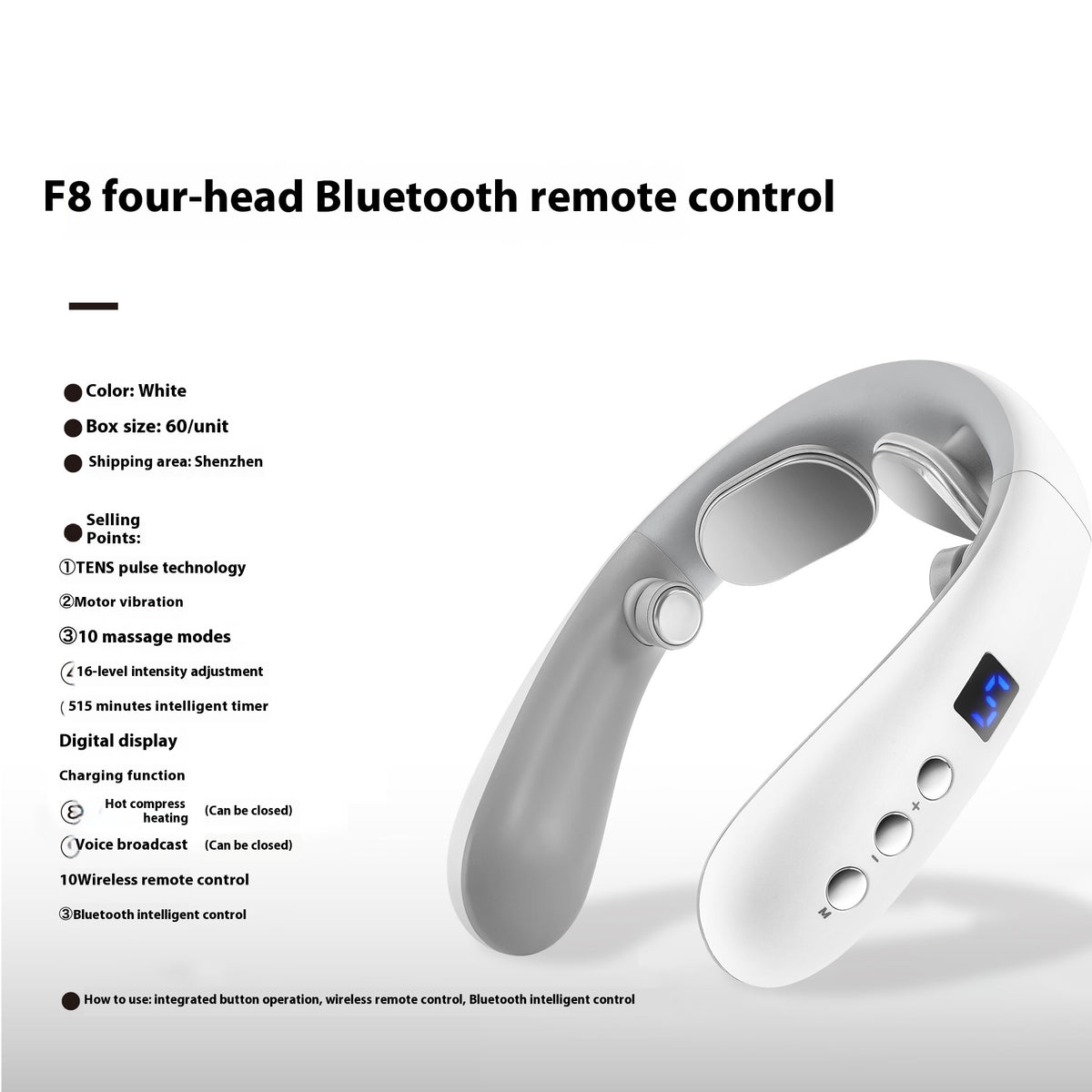 Smart Neck Massager with Heat