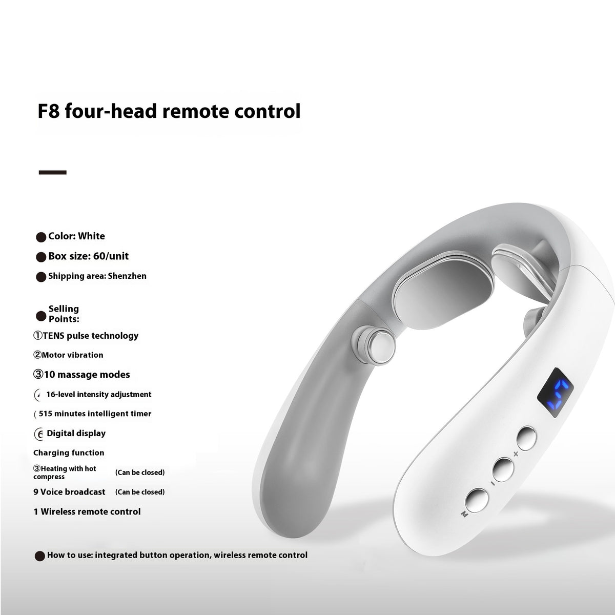 Smart Neck Massager with Heat