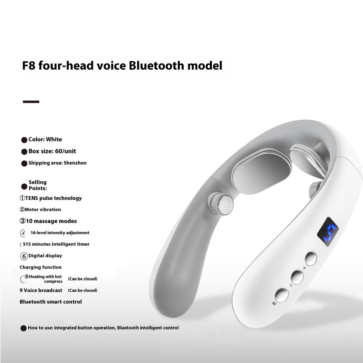 Smart Neck Massager with Heat
