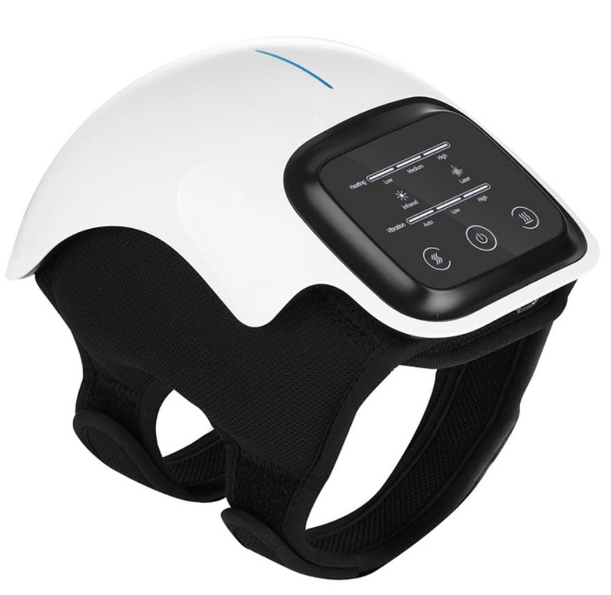Knee Massager with Heat & Dual Red Light Therapy - Adjustable Cordless Wrap