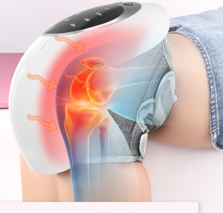 4-in-1 Smart Knee Massager with Heat, Vibration & Red Light Therapy - Cordless