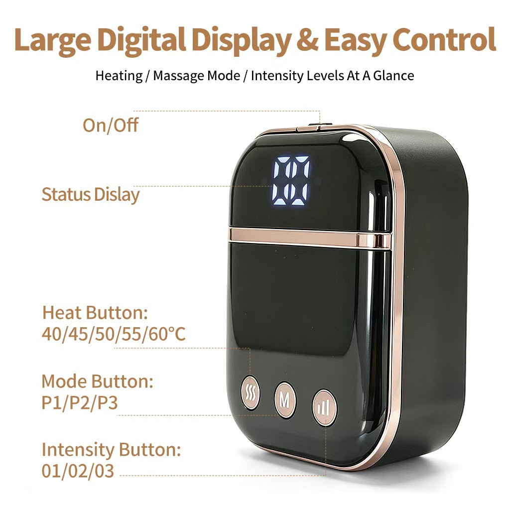 Cordless Air Compression Foot & Ankle Massager with Heat - Circulation Relief Boots